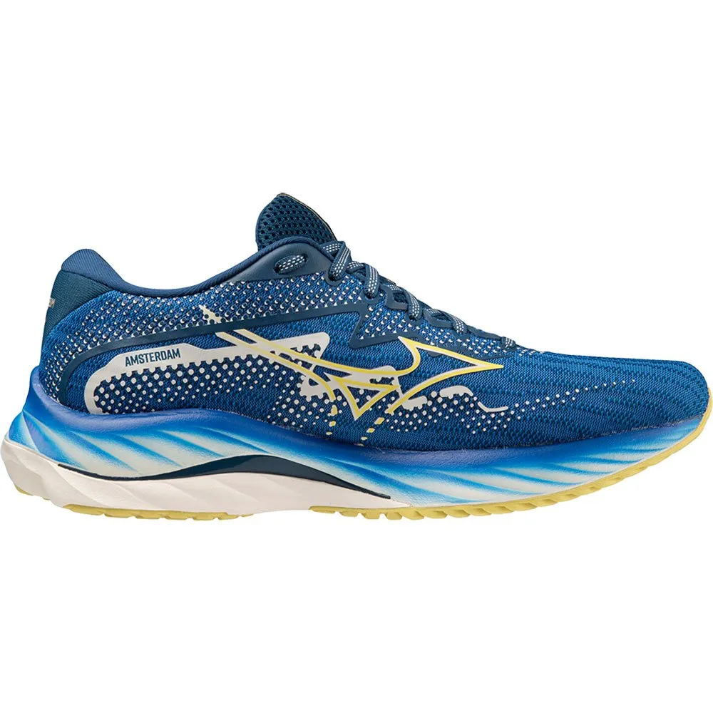 Mizuno Wave Rider 27 Amsterdam Löparskor male, Lapis blue / zinnia / poseidon