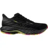 Mizuno Wave Rider 28 Unisex Löparskor male, Black / silver / sunny lime