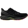 Mizuno Wave Rider 28 Unisex Löparskor male, Black / silver / sunny lime