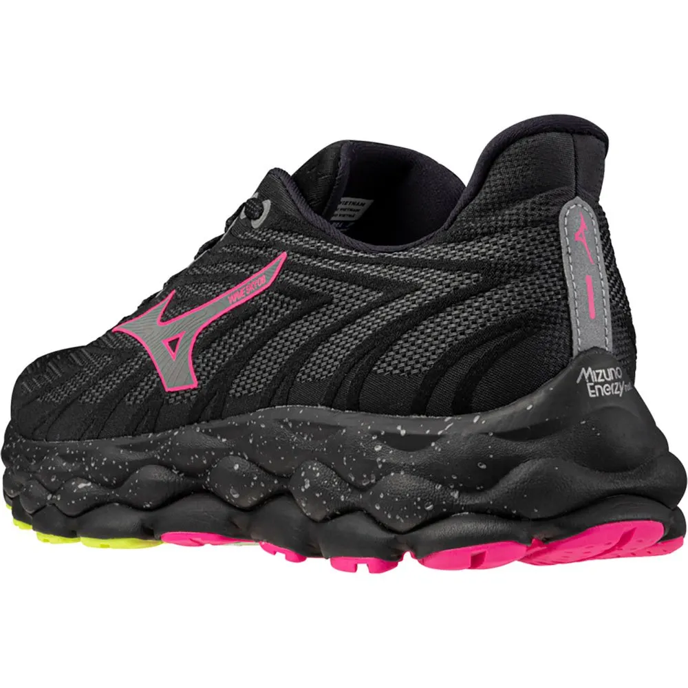 Mizuno Wave Sky 8 Unisex Löparskor male, Black / silver / pink tetra