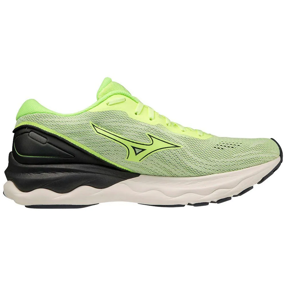 Mizuno Wave Skyrise 3 Löparskor male, Neo lime / ebony / snow white