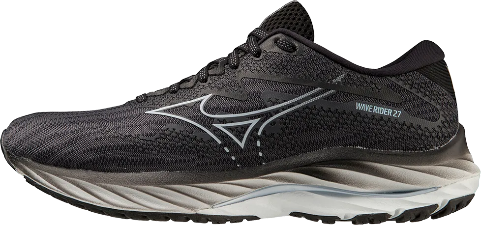 Mizuno Women's Wave Rider 27, Ebony/Snowcrest/Black
