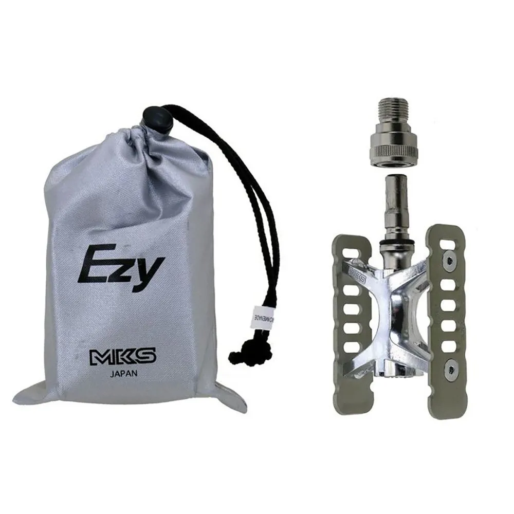 MKS Clip On 9/16´´ Cykelpedaler, Titanium, One Size
