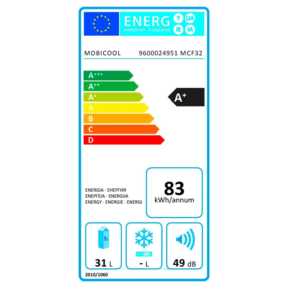 Mobicool Mcf 32l Styv Bärbar Kylbox, Blue / white, One Size