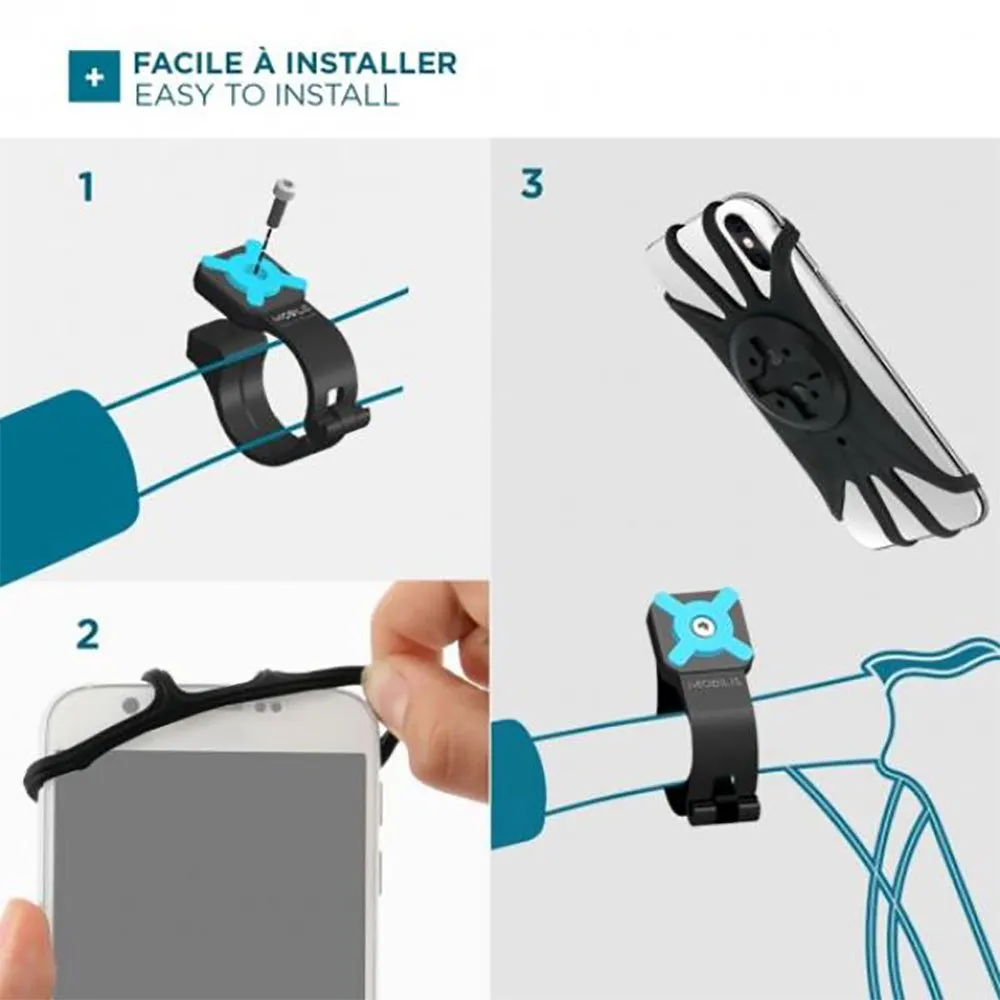 Mobilis Slim Mount 4-7´´ Styrtelefonhållare, Black, One Size