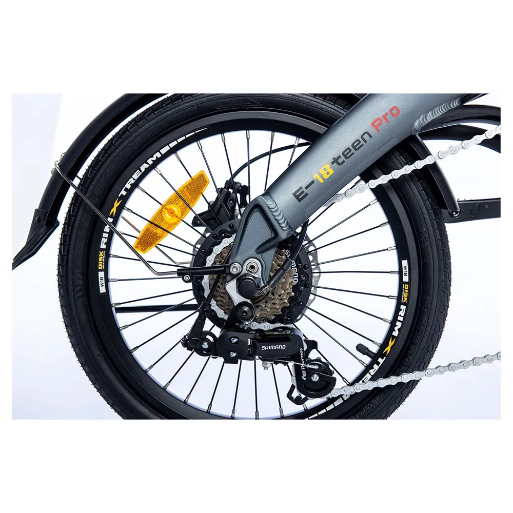 Momabikes E-18teen Pro Rd-ft35a 2024 Hopvikbar Elcykel, Black / grey, One Size, 324Wh