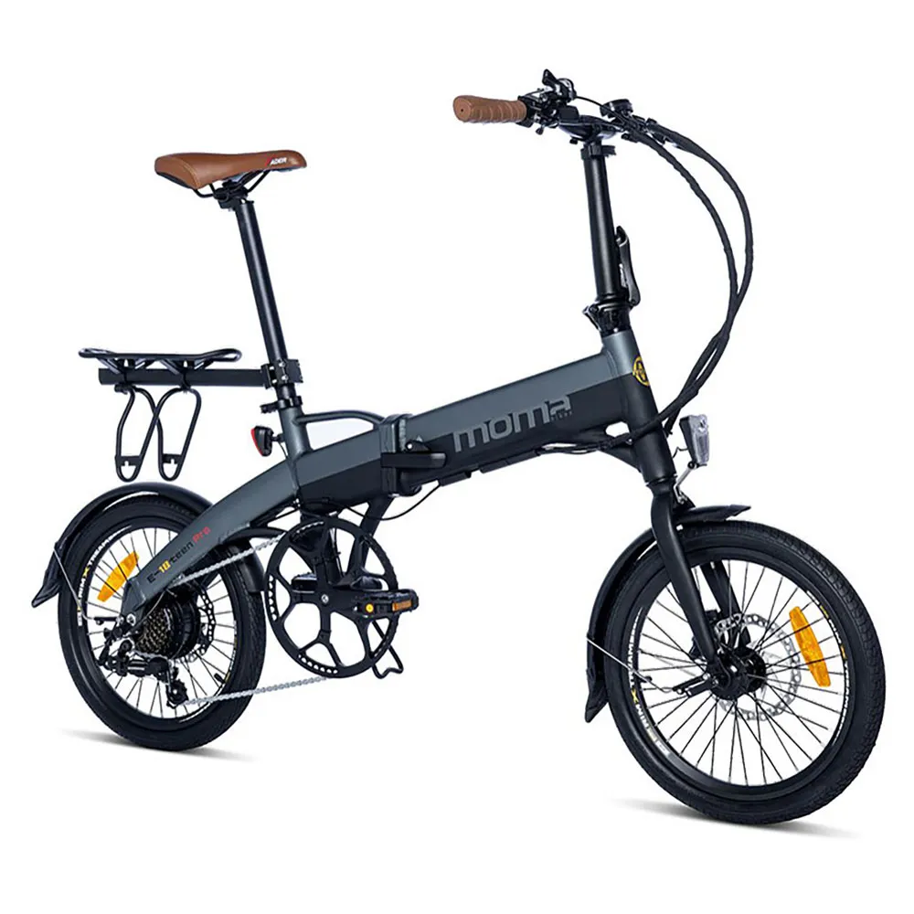 Momabikes E-18teen Pro Rd-ft35a 2024 Hopvikbar Elcykel, Black / grey, One Size, 324Wh