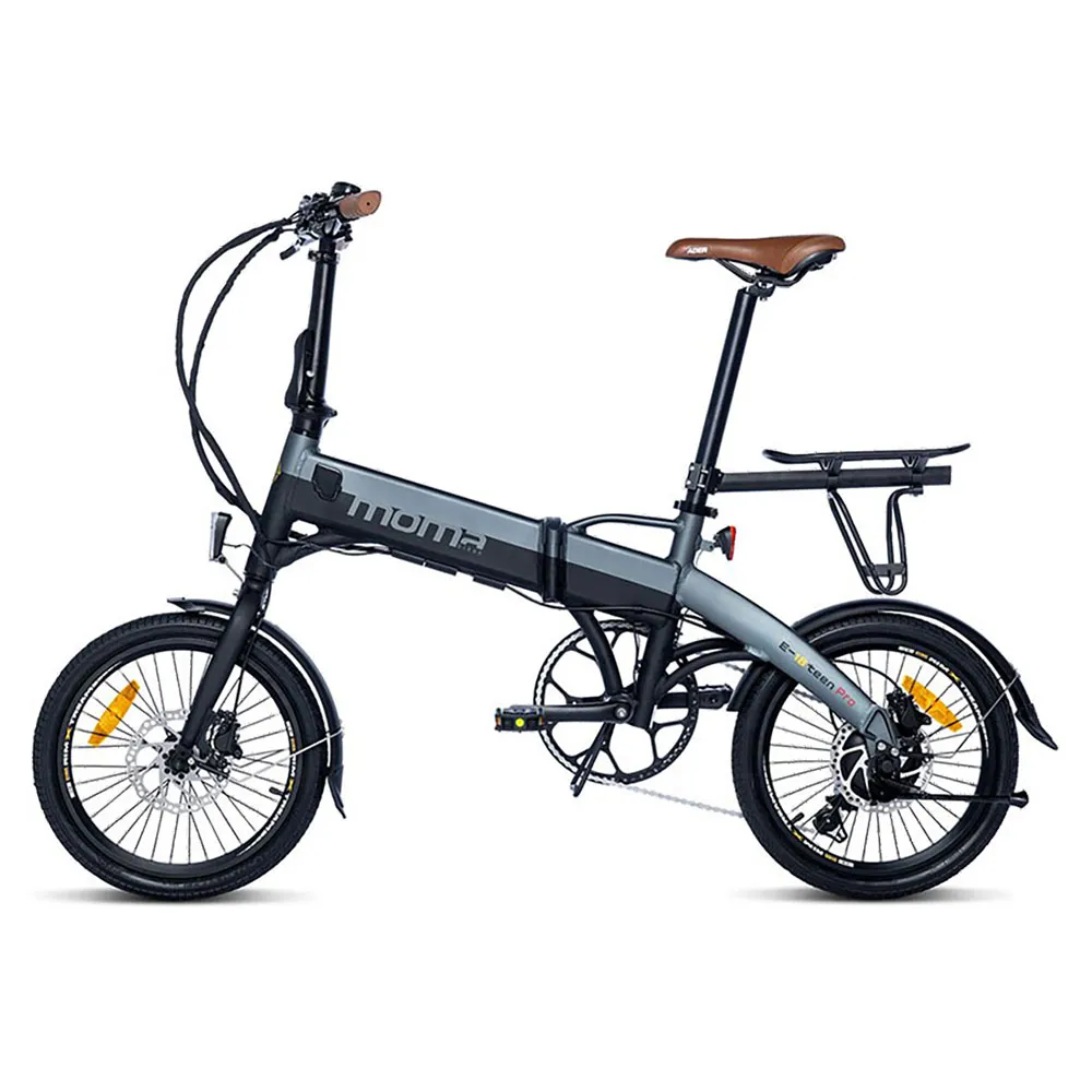 Momabikes E-18teen Pro Rd-ft35a 2024 Hopvikbar Elcykel, Black / grey, One Size, 324Wh