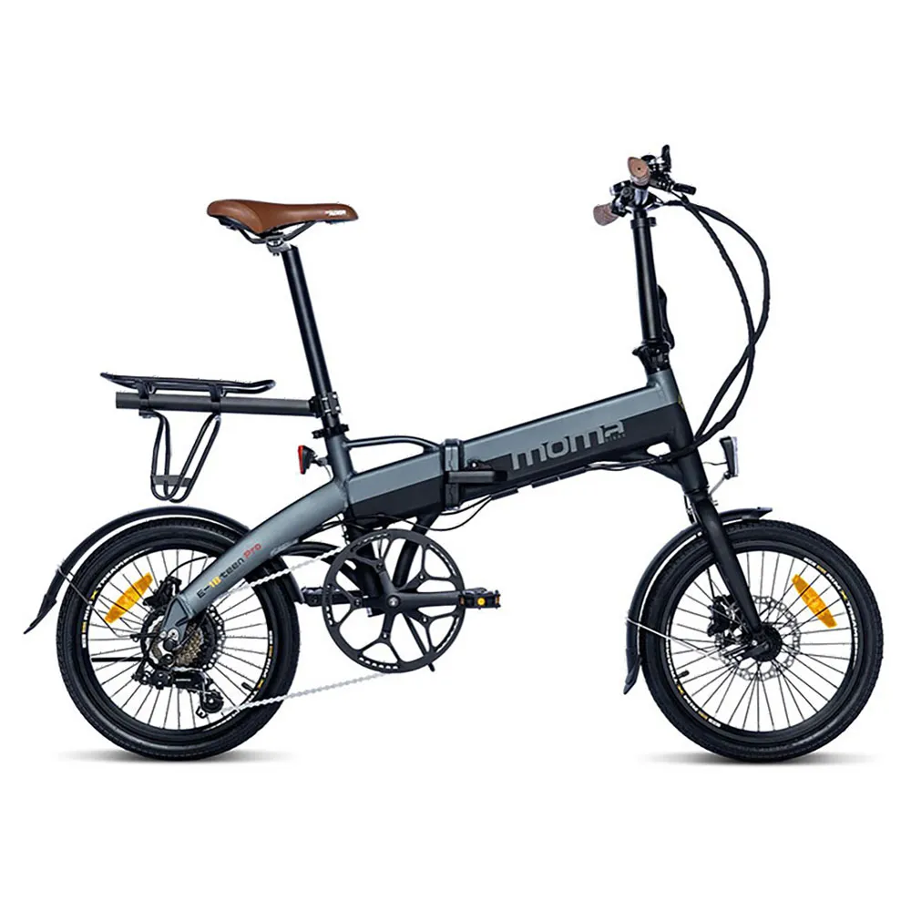Momabikes E-18teen Pro Rd-ft35a 2024 Hopvikbar Elcykel, Black / grey, One Size, 324Wh