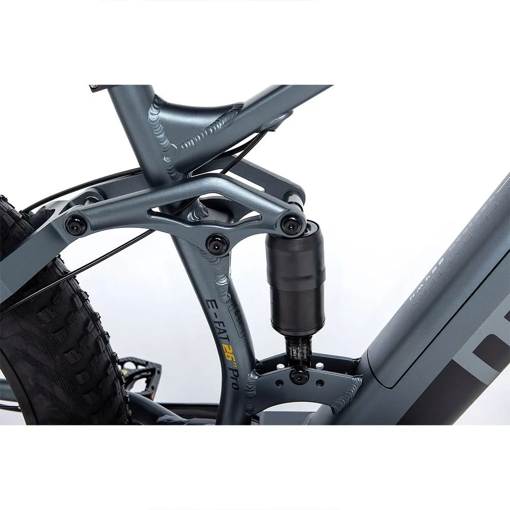 Momabikes Fatbike Pro 26´´ Elcykel Mtb, Grey / black, One Size, 624Wh