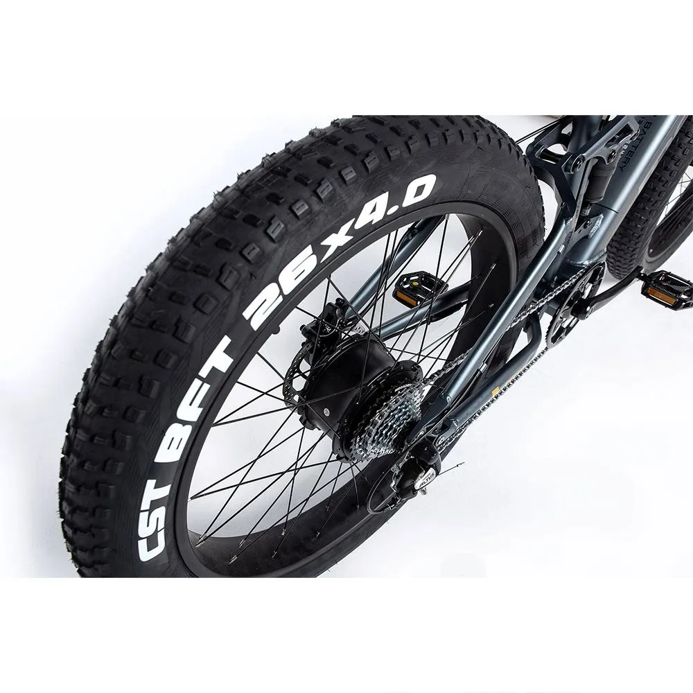 Momabikes Fatbike Pro 26´´ Elcykel Mtb, Grey / black, One Size, 624Wh
