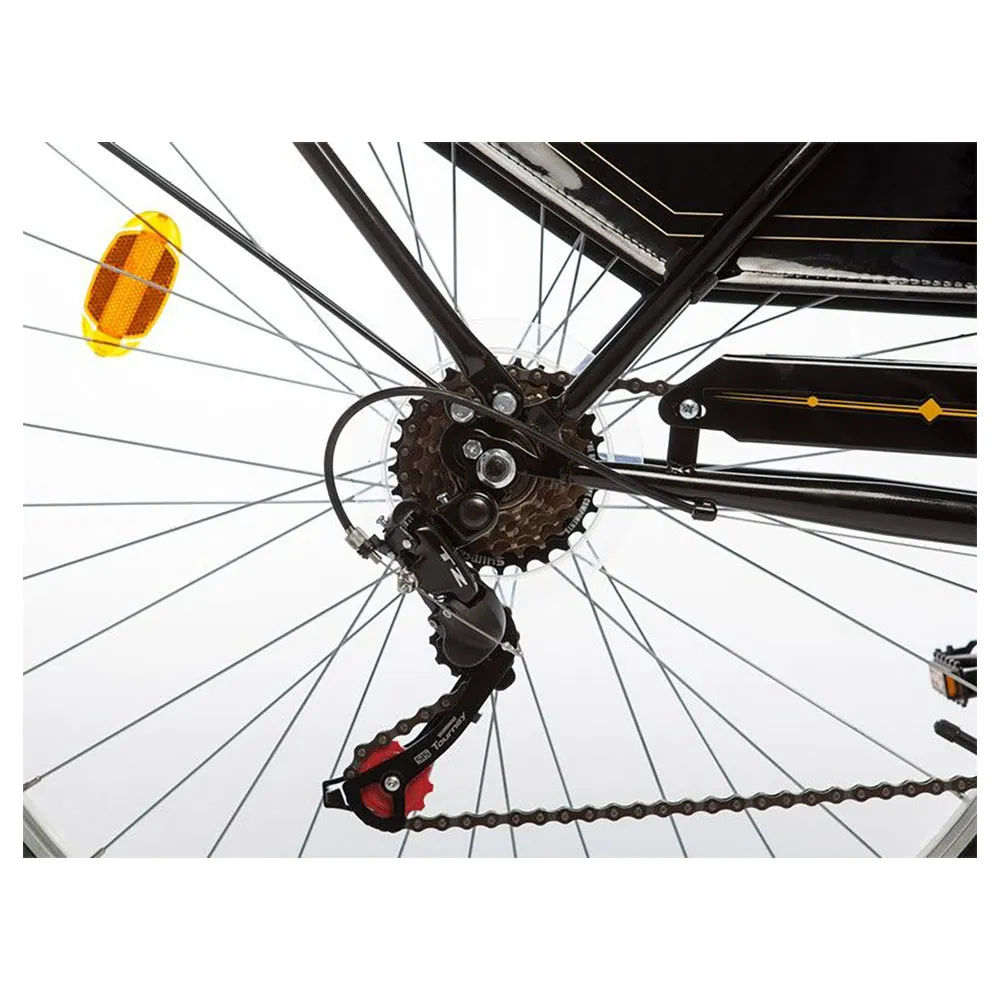 Momabikes Holanda 28´´ Tz-500 Cykel, Black / yellow, One Size