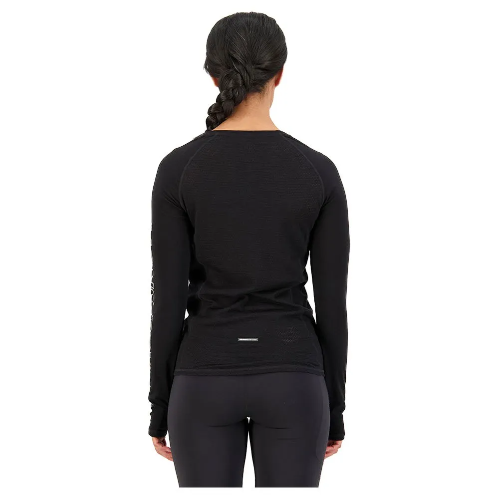 Mons Royale Bella Tech T-shirt Med Lång ärm, Black, M