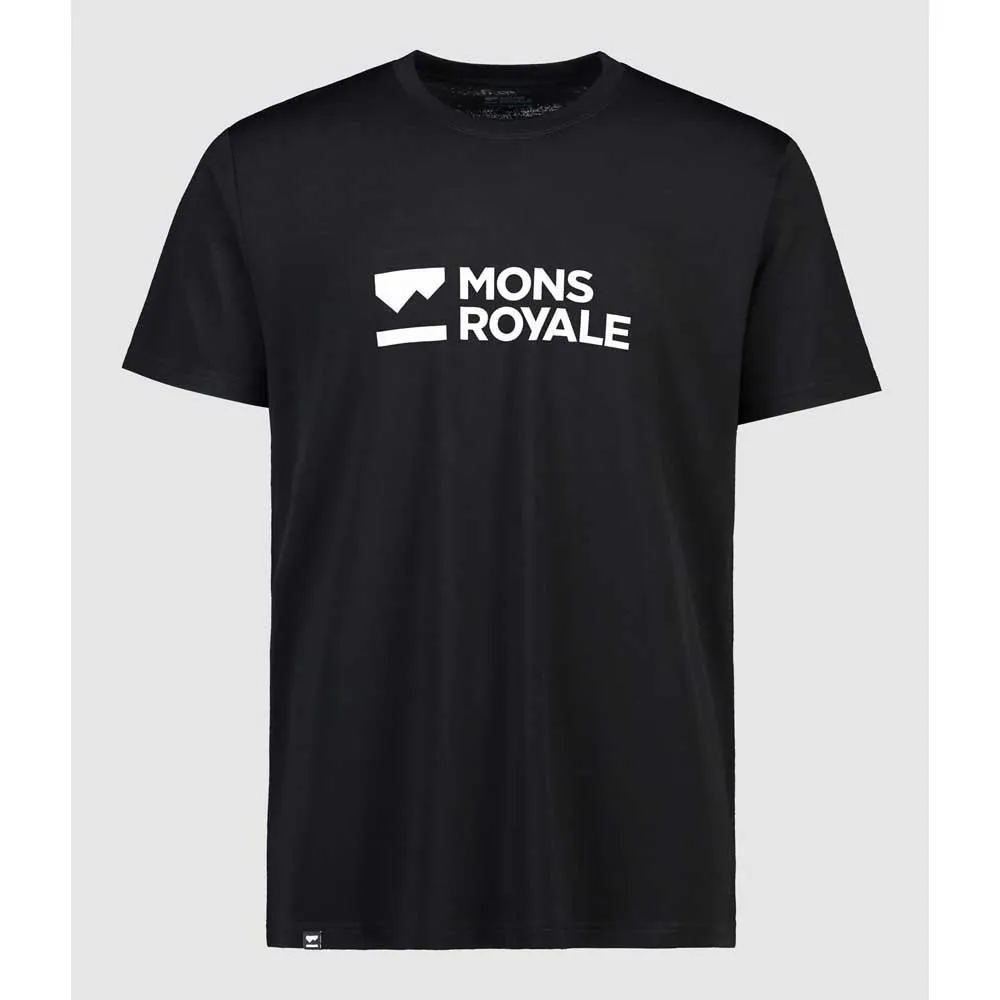 Mons Royale Icon Merino Air-con Kortärmad Endurotröja, Black / black, S Mons Royale Icon Merino Air-con Kortärmad Endurotröja, Black / black, S