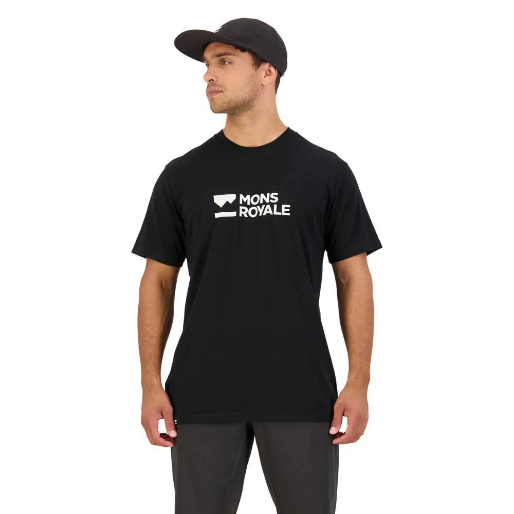 Mons Royale Icon Merino Air-con Kortärmad Endurotröja, Black / black, S Mons Royale Icon Merino Air-con Kortärmad Endurotröja, Black / black, S