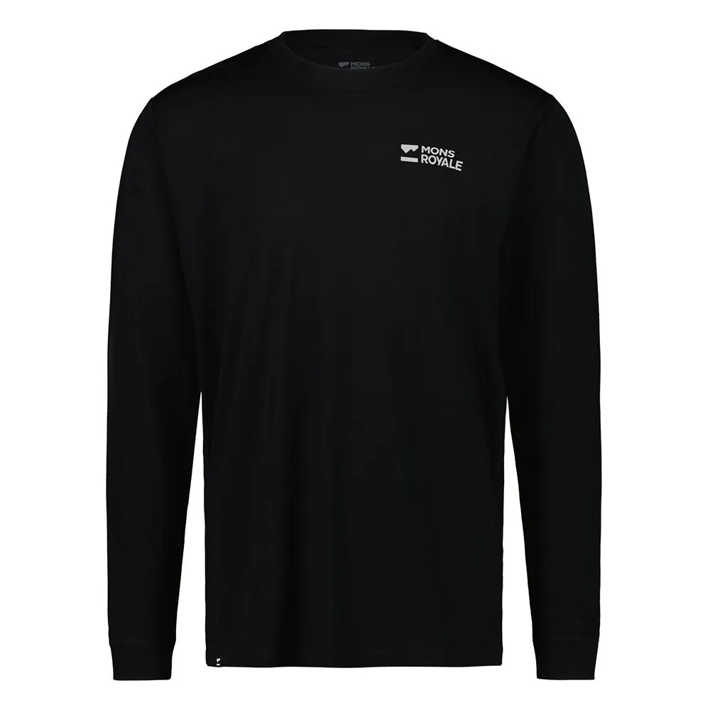 Mons Royale Icon T-shirt Med Lång ärm, Black, XL Mons Royale Icon T-shirt Med Lång ärm, Black, XL