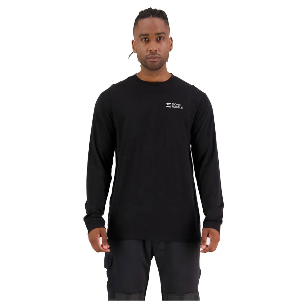 Mons Royale Icon T-shirt Med Lång ärm, Black, XL Mons Royale Icon T-shirt Med Lång ärm, Black, XL