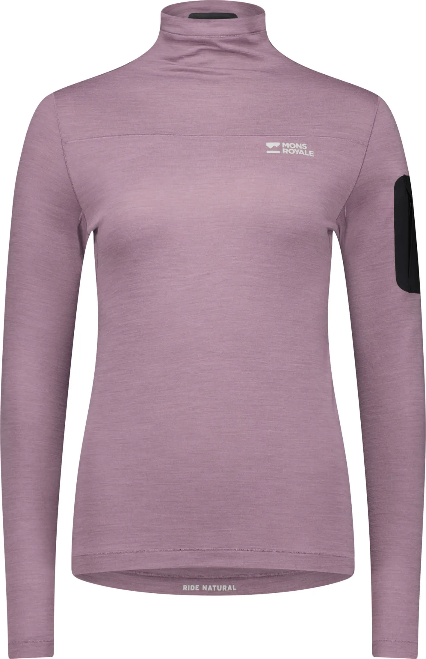 Mons Royale Women's Diversion Merino Mock Neck Long Sleeve Mons Royale Women's Diversion Merino Mock Neck Long Sleeve