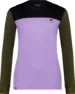 Mons Royale Women's Yotei Longsleeve, Lupin/Dark Olive/Black