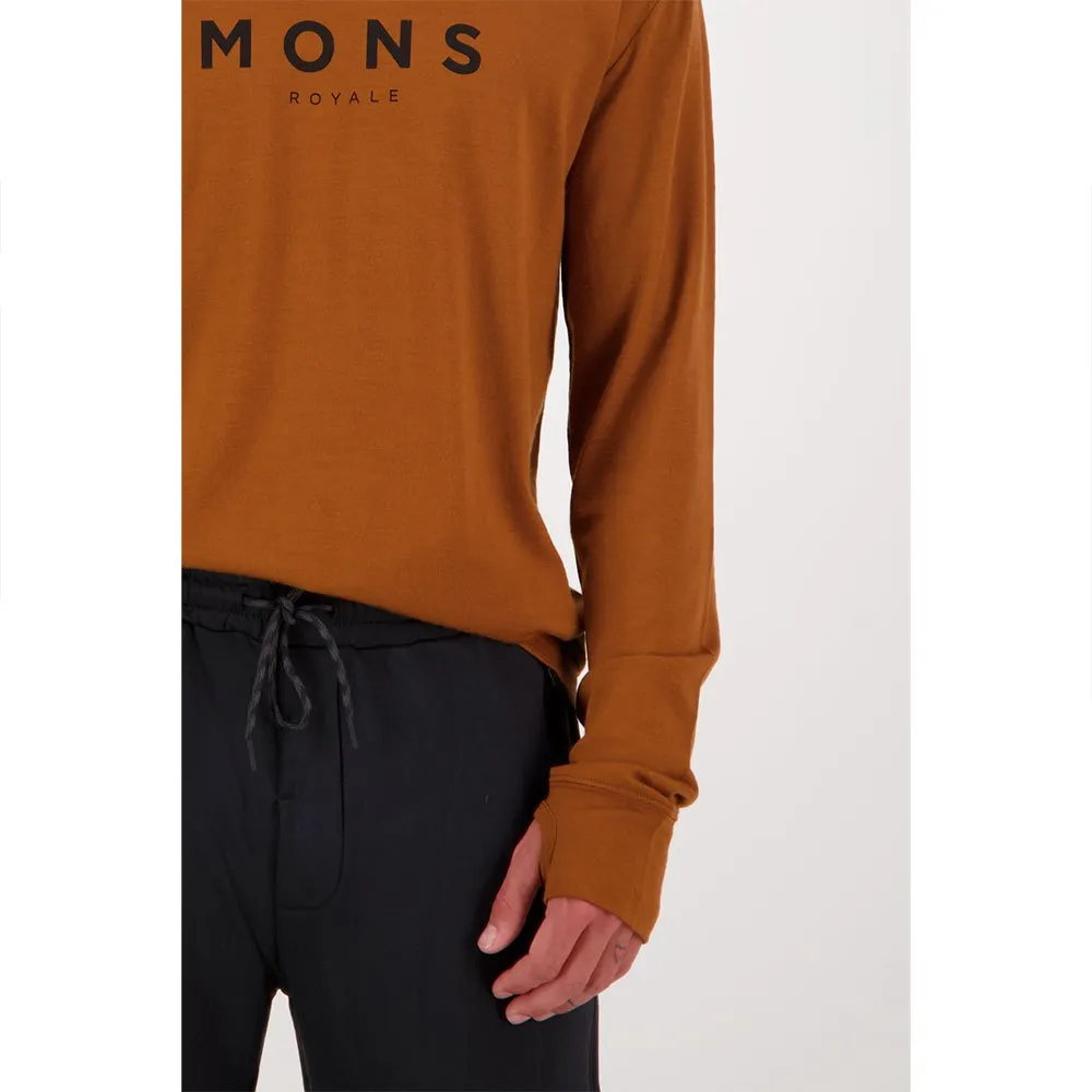 Mons Royale Yotei Classic T-shirt Med Lång ärm, Copper, L Mons Royale Yotei Classic T-shirt Med Lång ärm, Copper, L