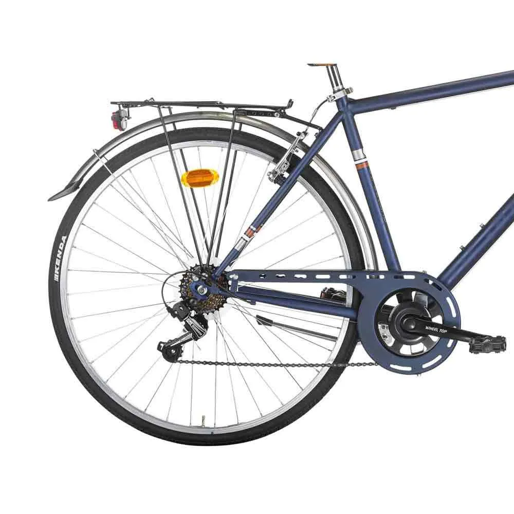 Montana Bikes Streetland Man 700 Ty-21 1x7s 2024 Cykel, Blue, One Size