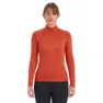 Montane Dart Long Halv Dragkedja Långärmad T-shirt, Saffron red