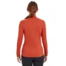 Montane Dart Long Halv Dragkedja Långärmad T-shirt, Saffron red