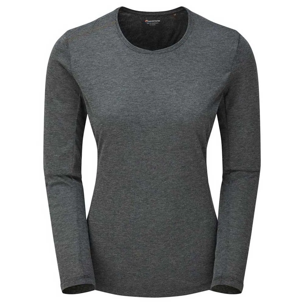 Montane Mono T-shirt Med Lång ärm, Charcoal Montane Mono T-shirt Med Lång ärm, Charcoal