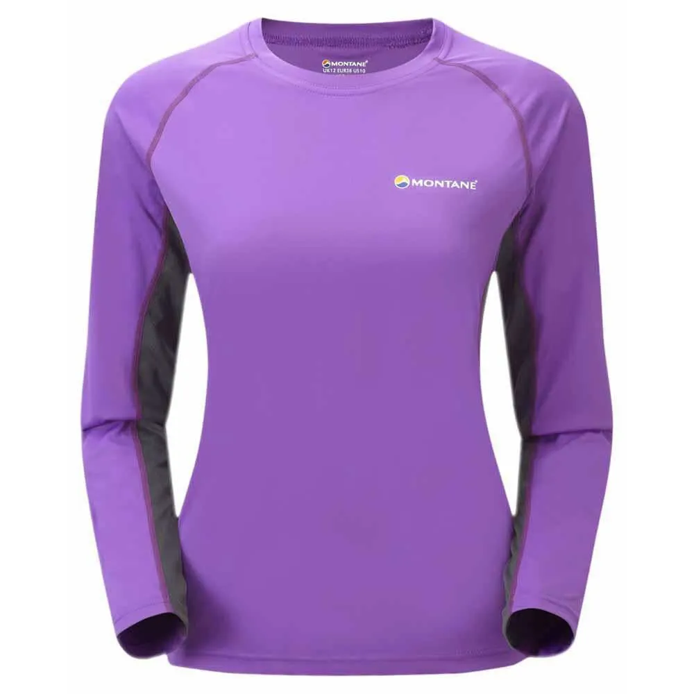 Montane Sonic T-shirt Med Lång ärm, Dahlia