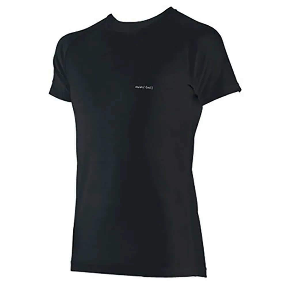 Montbell Super Merino Wool Kortärmad Baslager, Black