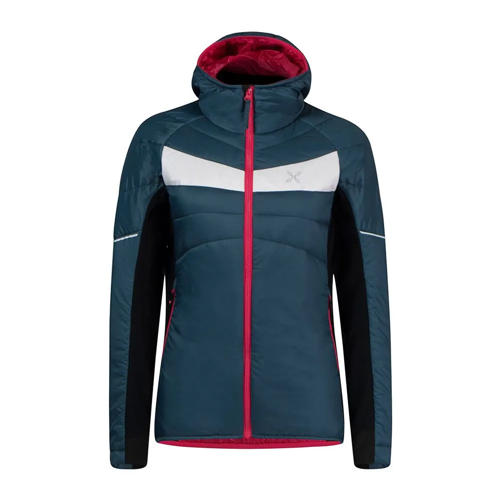 Montura Cervino Hoody Fleecejacka Med Huva, Ash blue / pink sugar Montura Cervino Hoody Fleecejacka Med Huva, Ash blue / pink sugar
