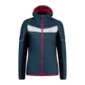 Montura Cervino Hoody Fleecejacka Med Huva, Ash blue / pink sugar