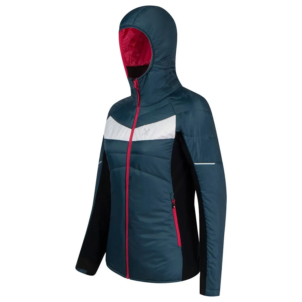 Montura Cervino Hoody Fleecejacka Med Huva, Ash blue / pink sugar Montura Cervino Hoody Fleecejacka Med Huva, Ash blue / pink sugar