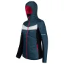 Montura Cervino Hoody Fleecejacka Med Huva, Ash blue / pink sugar