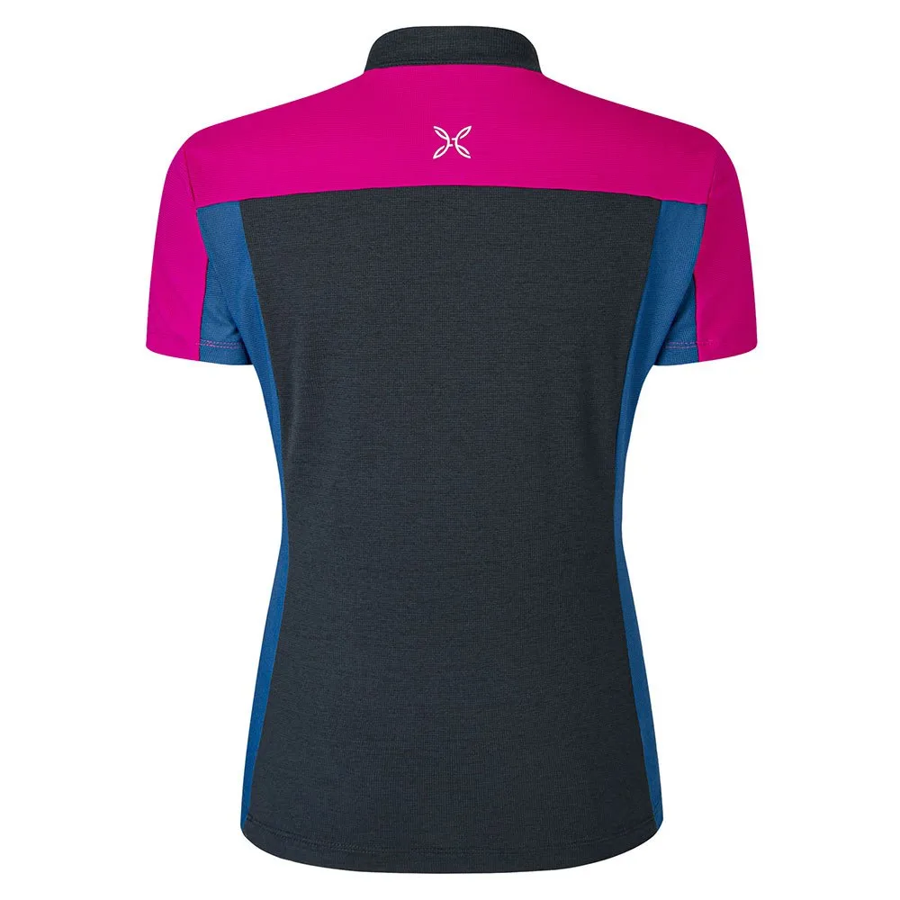 Montura Mountain Zip T-shirt Med Korta ärmar, Anthracite / intense violet