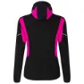 Montura Premium Wind Fleecejacka Med Huva, Black / intense violet