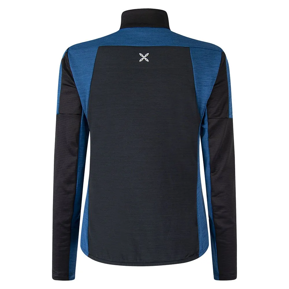 Montura Rock Rose Maglia Fleecejacka Med Dragkedja, Black / deep blue