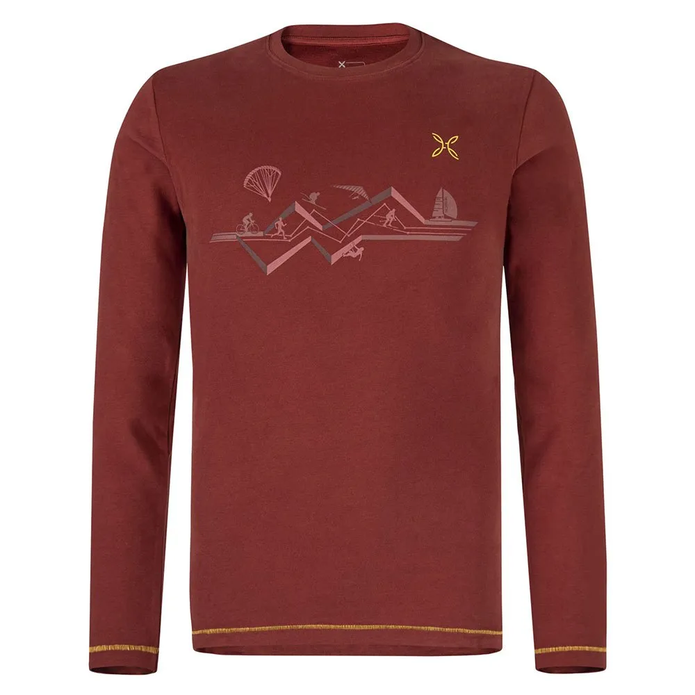 Montura Sporty 2 T-shirt Med Lång ärm, Tobacco / warm gold