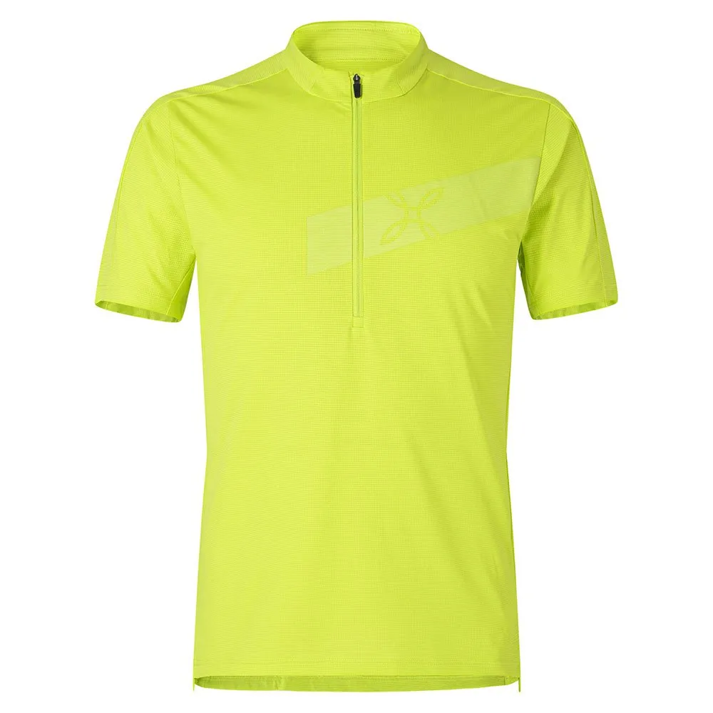 Montura Way Zip T-shirt Med Korta ärmar, Green lime