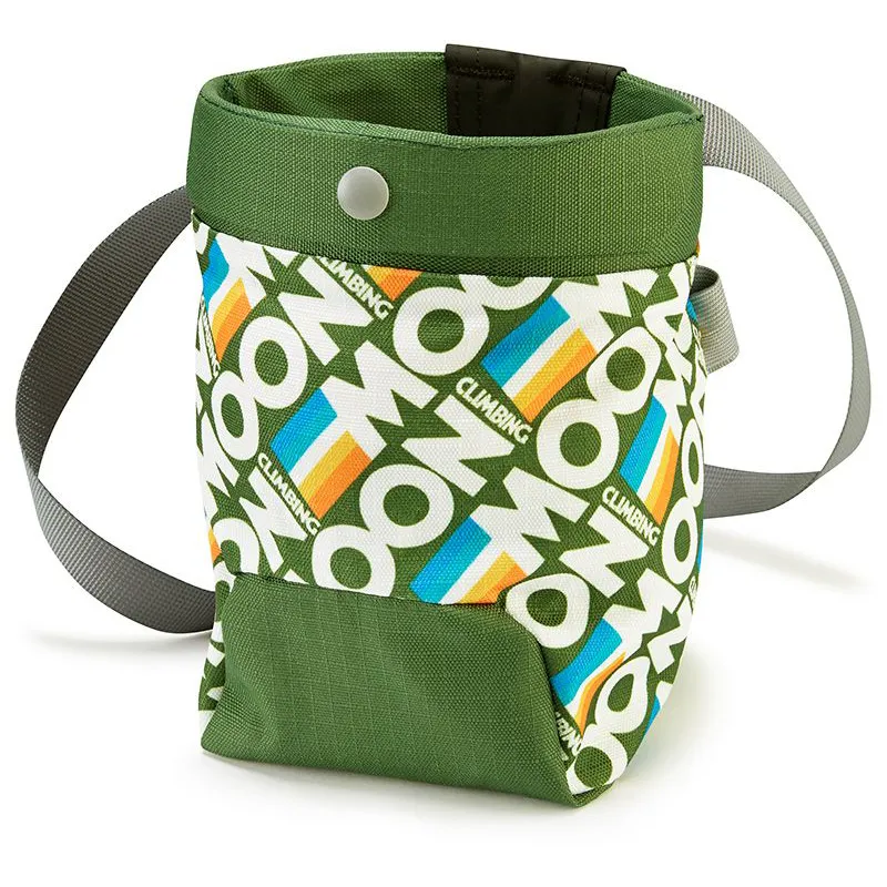 Moon Climbing Trad Chalk Bag, Retro Stripe Green, One Size Moon Climbing Trad Chalk Bag, Retro Stripe Green, One Size