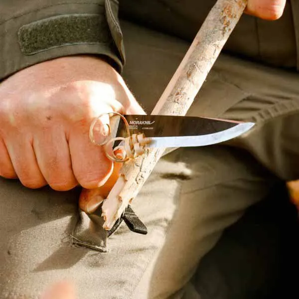 Morakniv Ash Wood Lok Kniv, Black, One Size