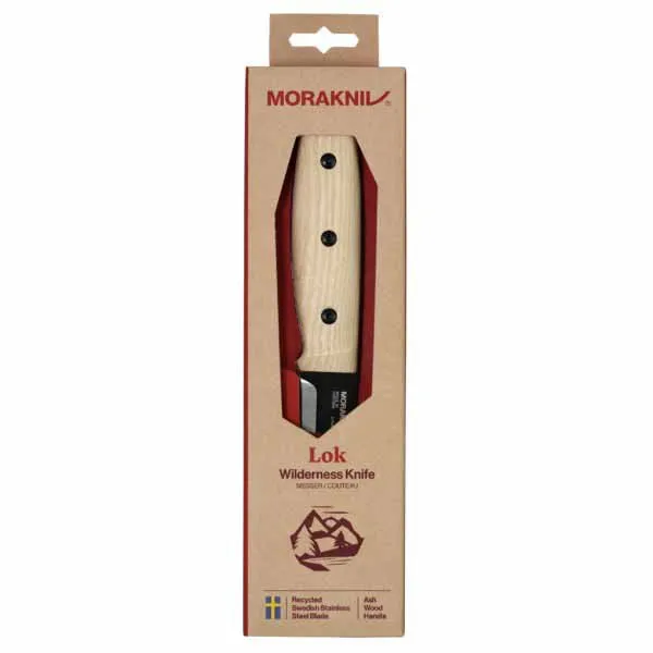 Morakniv Ash Wood Lok Kniv, Black, One Size