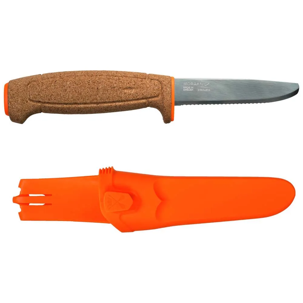 Morakniv Serrated Cork Kniv, Orange, One Size Morakniv Serrated Cork Kniv, Orange, One Size