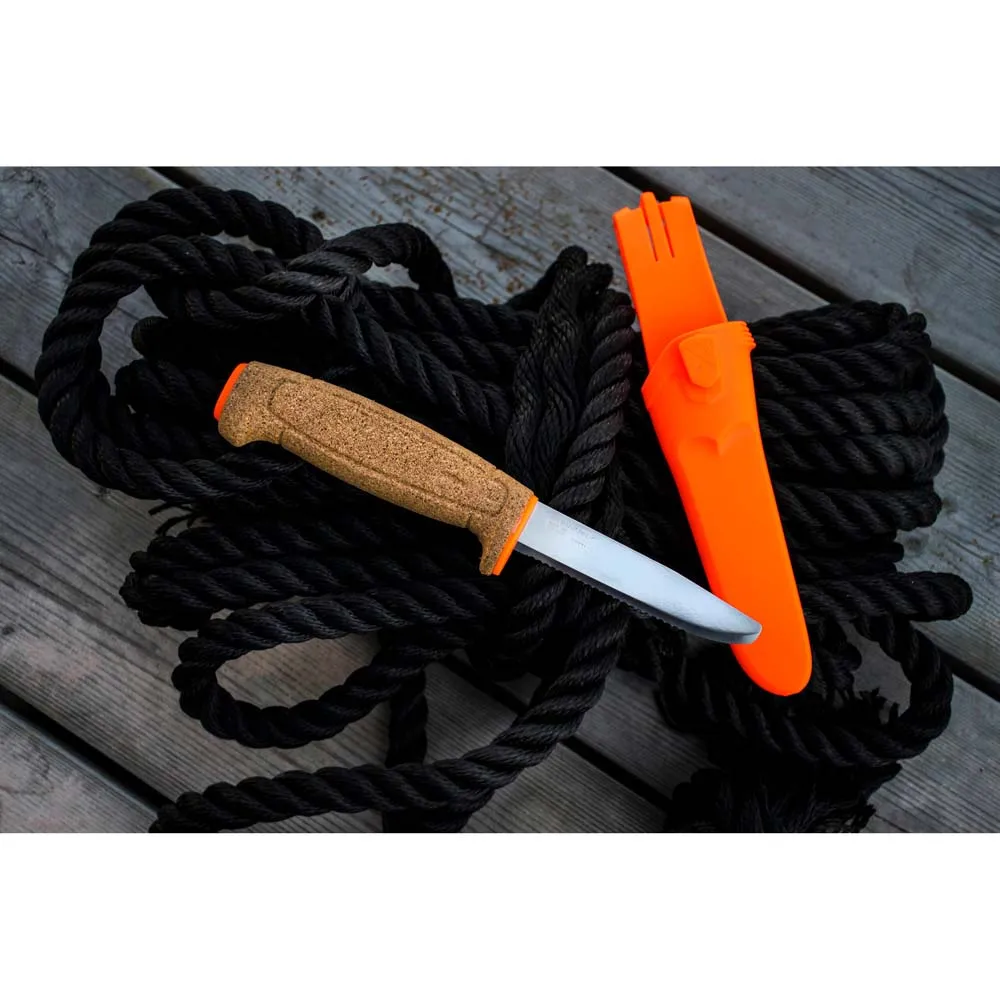 Morakniv Serrated Cork Kniv, Orange, One Size Morakniv Serrated Cork Kniv, Orange, One Size