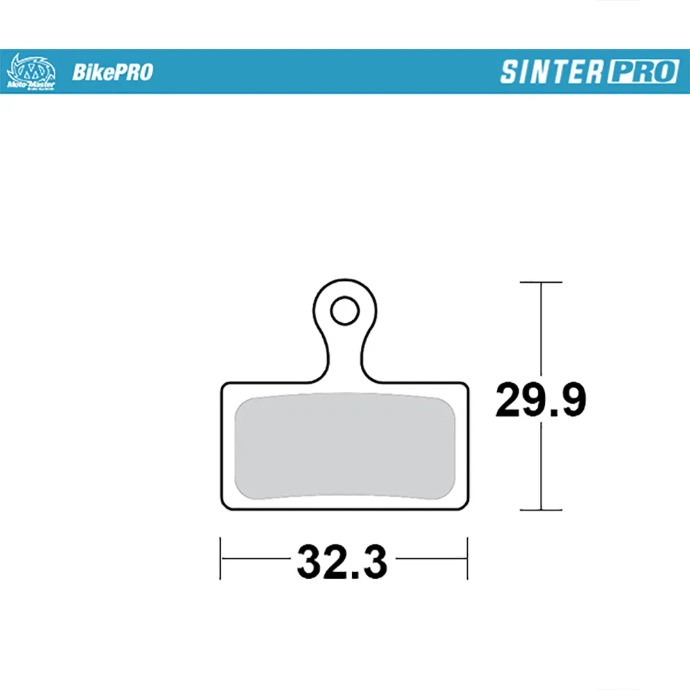 Moto-master 730446 Shimano G Type Sintradbromsbelägg, Grey, One Size