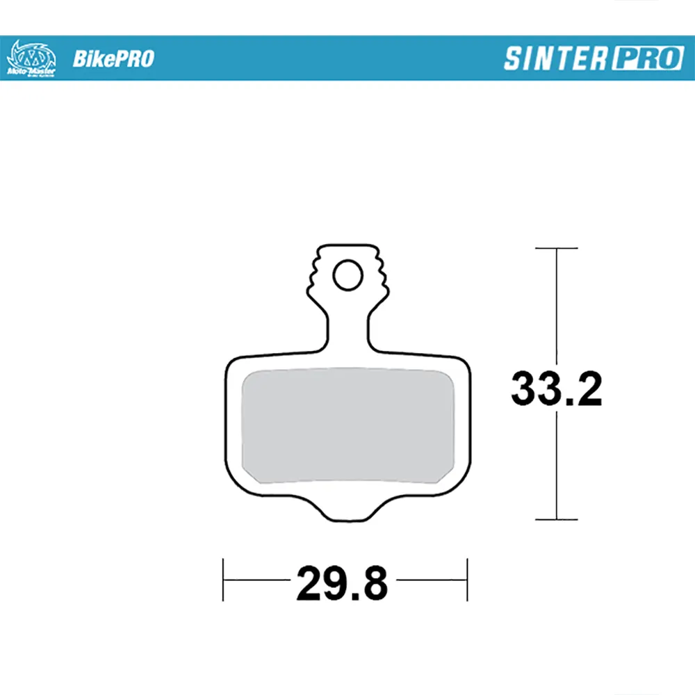 Moto-master 730646 Avid 2-piston Sintradbromsbelägg, Grey, One Size