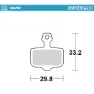 Moto-master 730646 Avid 2-piston Sintradbromsbelägg, Grey, One Size