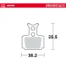 Moto-master 730733 Formula C1 Organiska Skivbromsbelägg, Grey, One Size