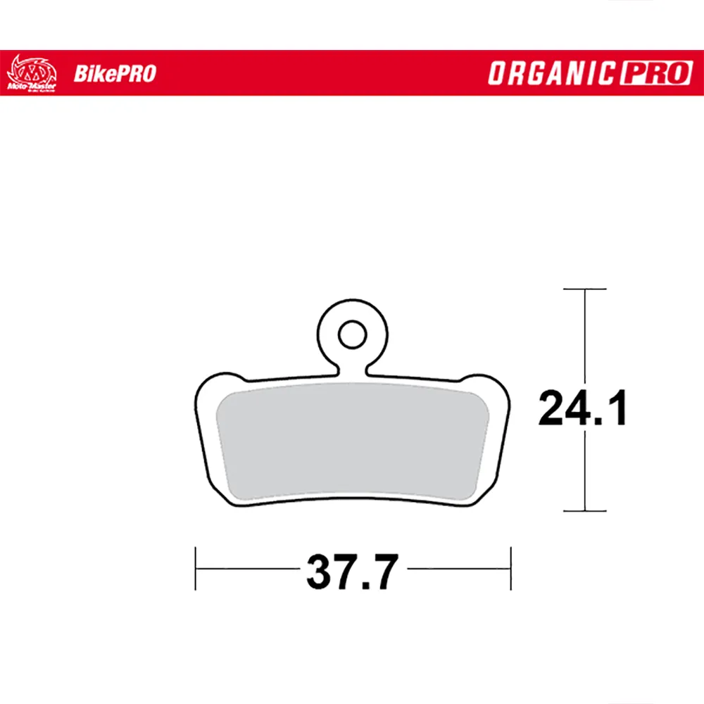 Moto-master 730833 Sram 4-piston Organiska Skivbromsbelägg, Grey, One Size