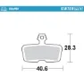 Moto-master 731346 Sintradbromsbelägg, Grey, One Size